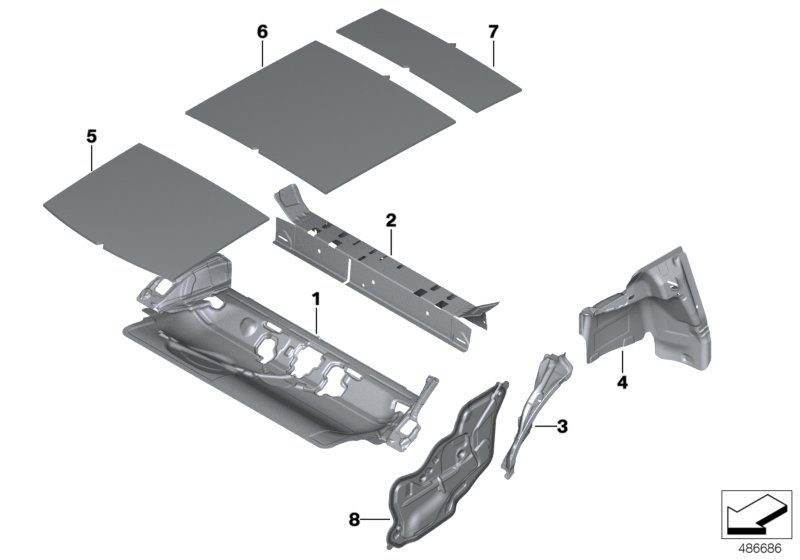 Sound insulating rear