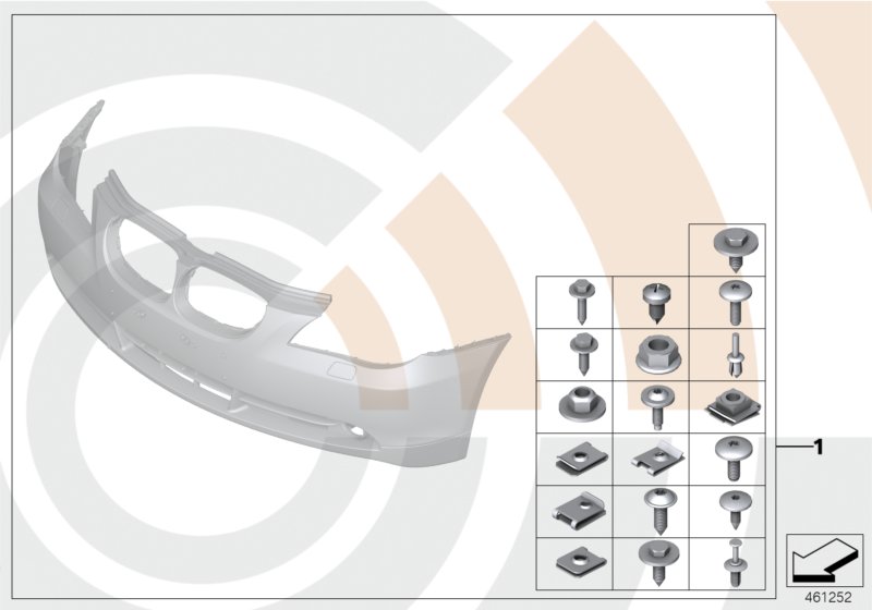 Mounting kit, bumper