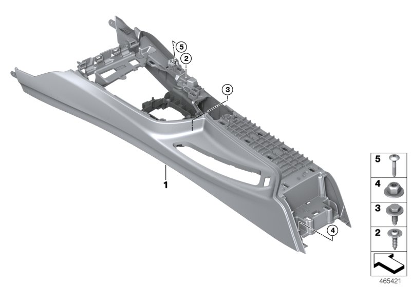 Carrier, centre console