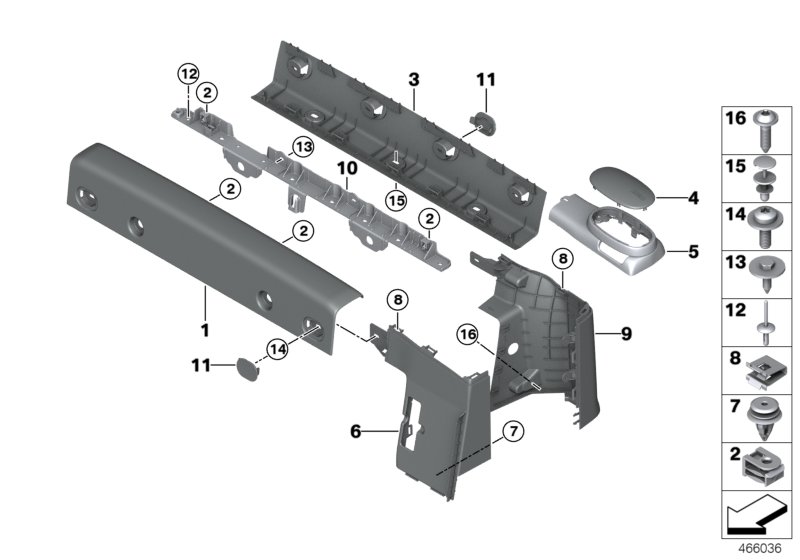 Trim panel roll bar