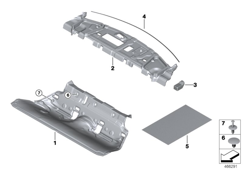 Sound insulating rear