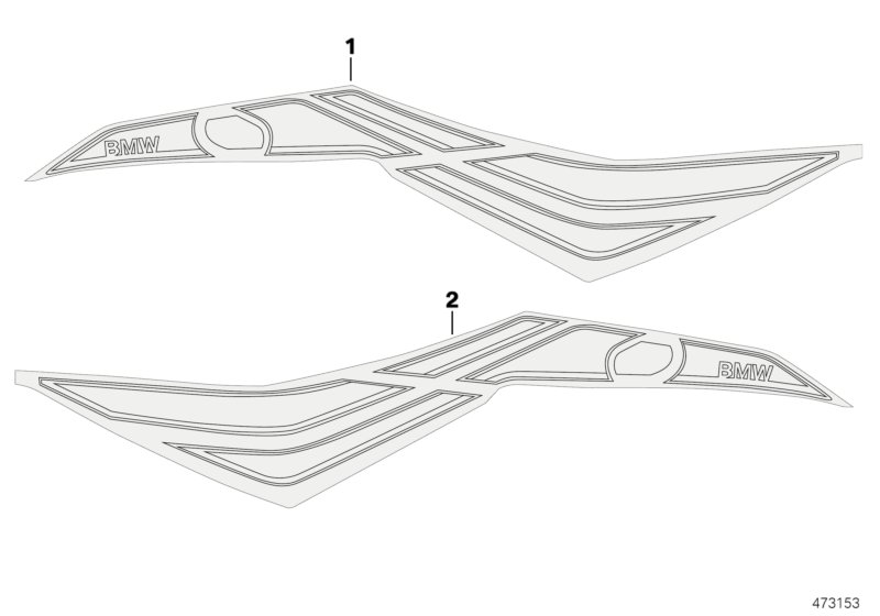 Label, side fairing