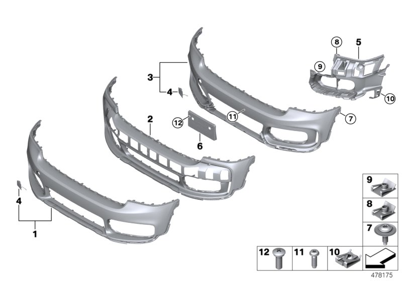 Trim panel, front