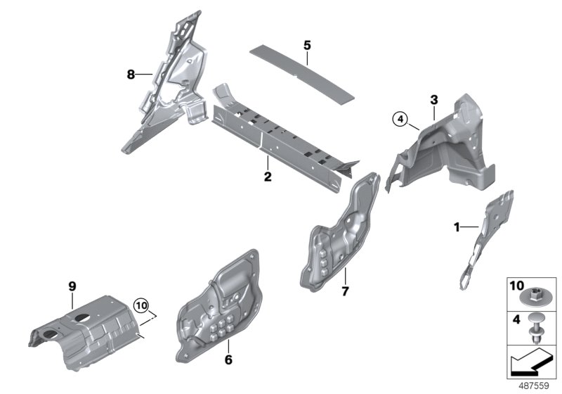 Sound insulating rear
