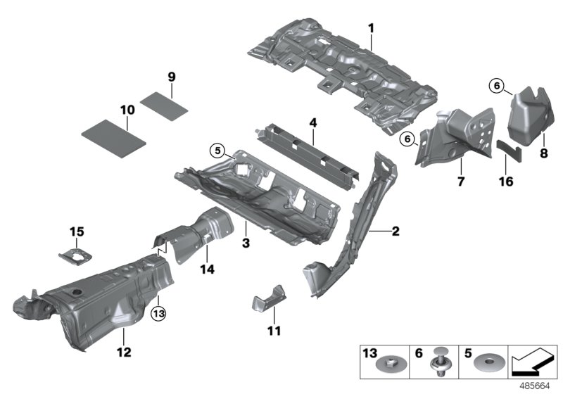 Sound insulating rear