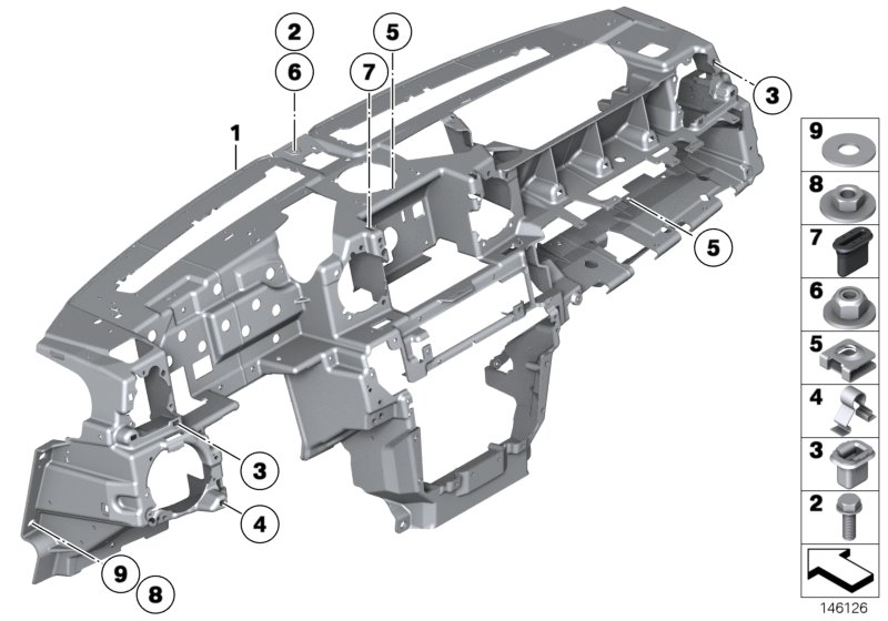 Carrier instrument panel