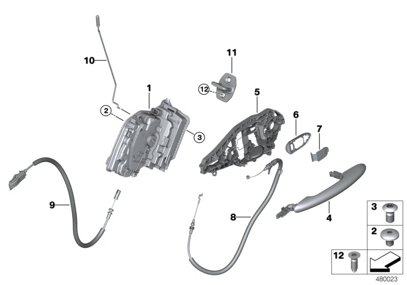 Locking system, door, rear