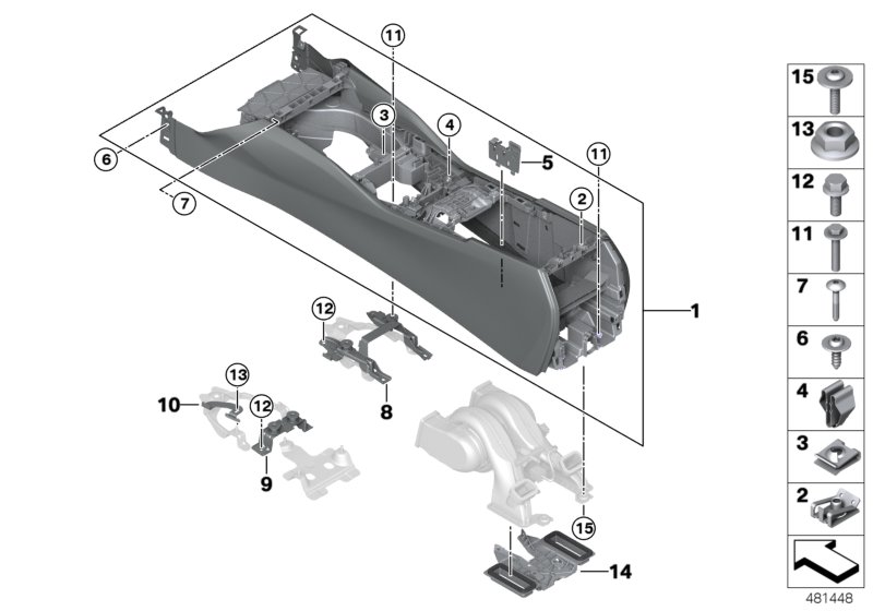 Centre console