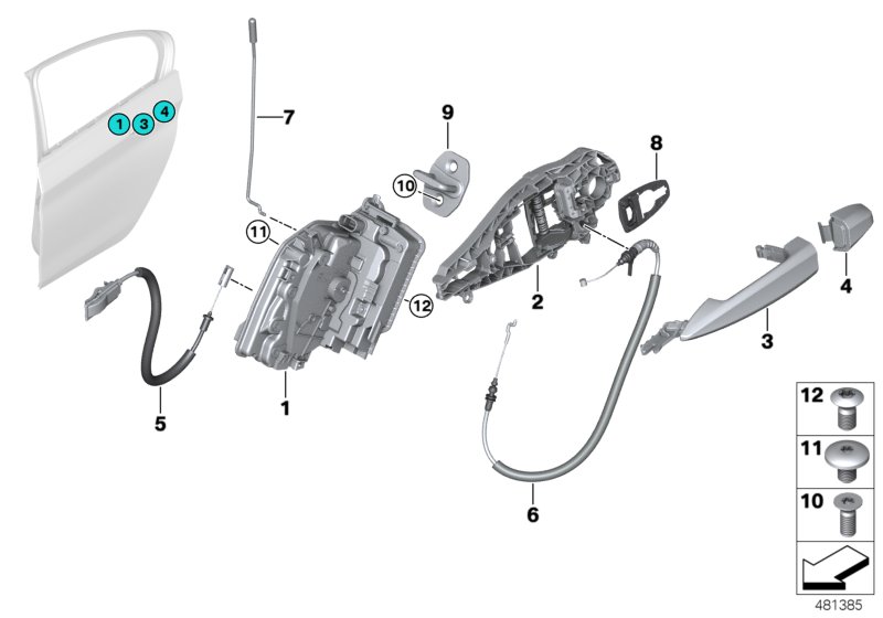 Locking system, door, rear