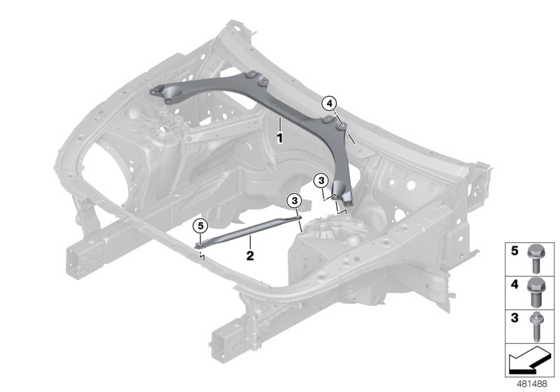 Brace for body front end