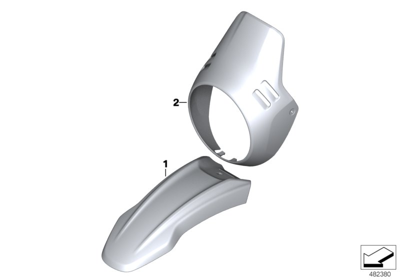 Painted parts YNB5 light-white solid