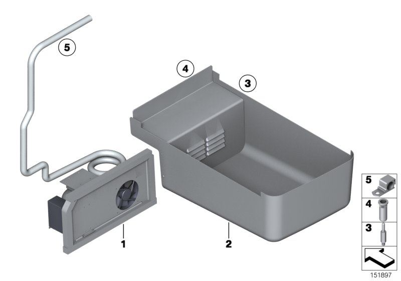 Compressor assembly and trim panels