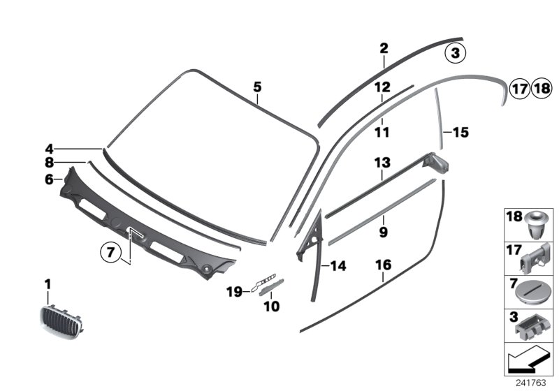 exterior trim / grille