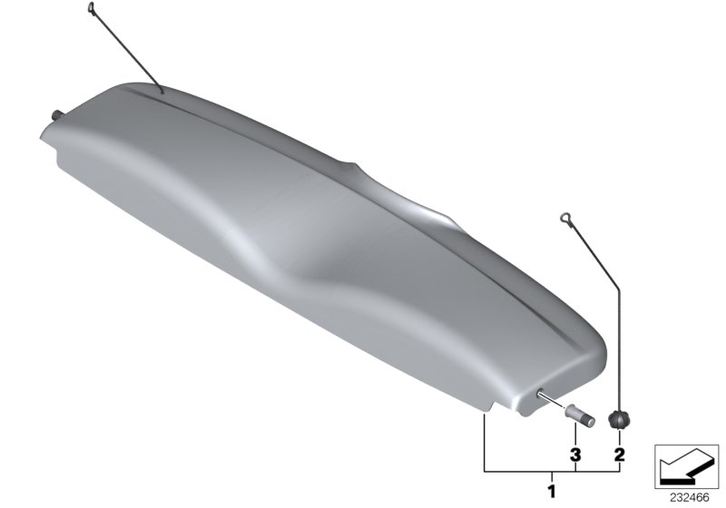 Rear window shelf
