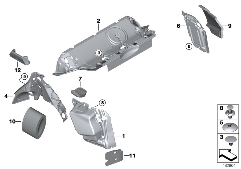 Sound insulating rear