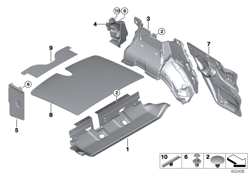 Sound insulating rear