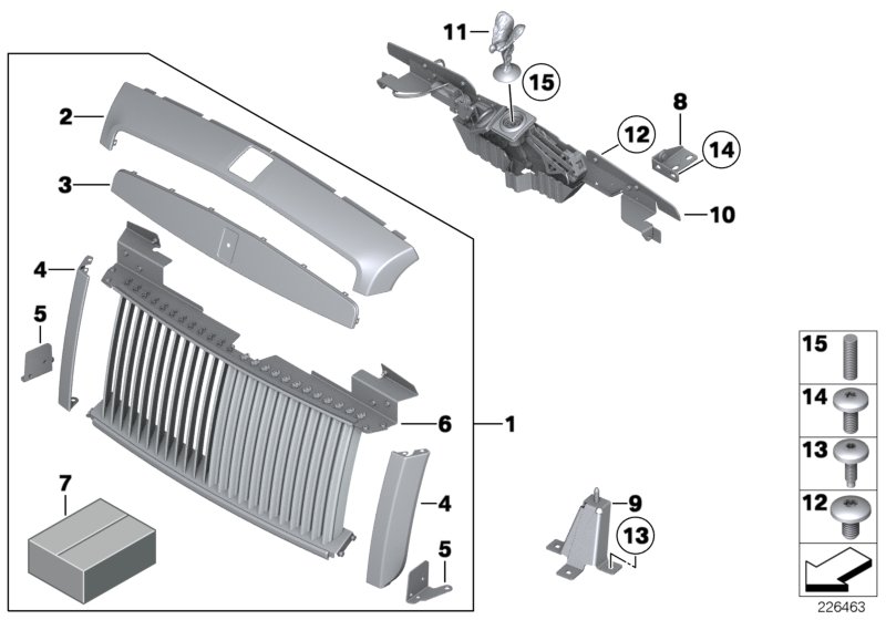 Radiator grill / radiator figure