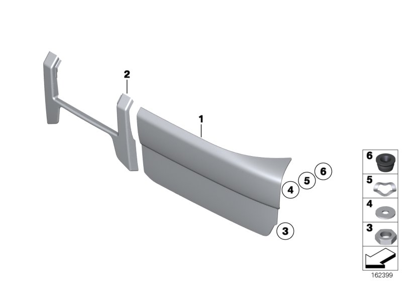Trims, seat, rear
