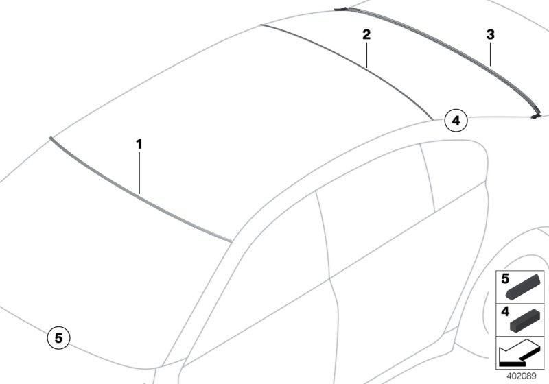 Glazing, mounting parts