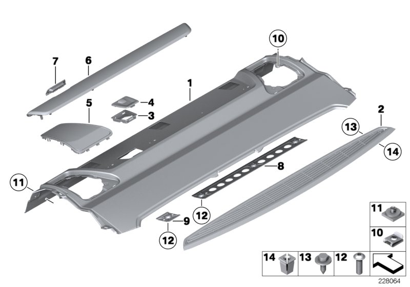 Rear window shelf
