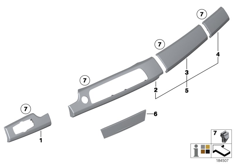 Decorative trims, instrument panel