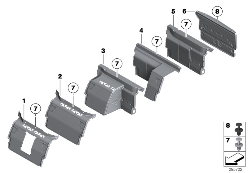 Trim panel, trunk partition