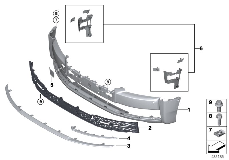 Trim panel, front