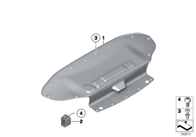 Trim panel, trunk lid