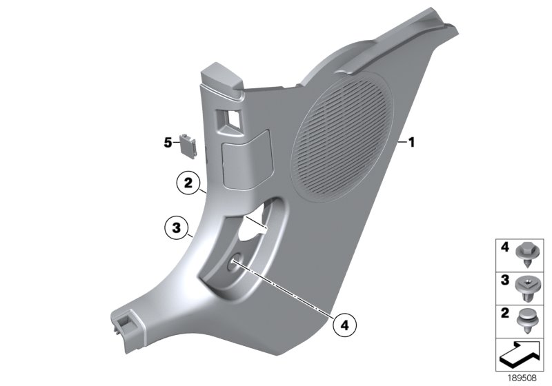 Trim panel leg room