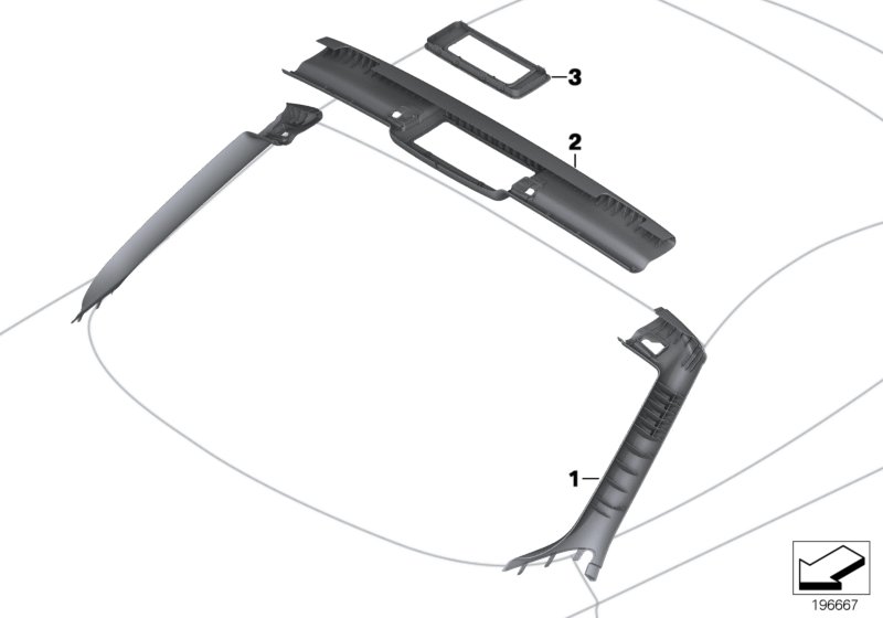 Trim panel, cowl panel, interior