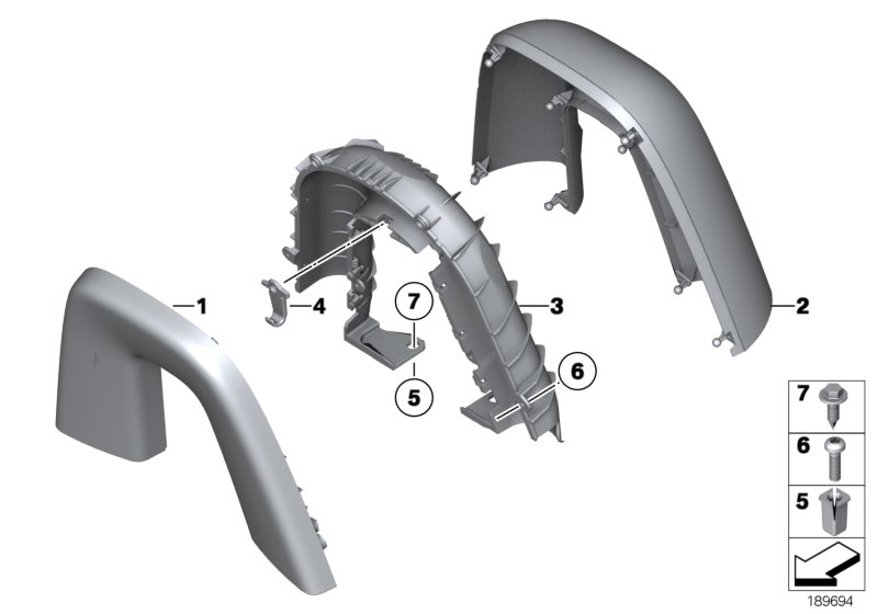 Trim panel roll bar