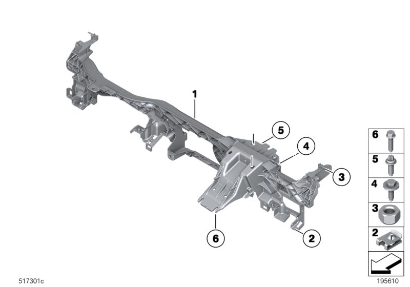Carrier instrument panel