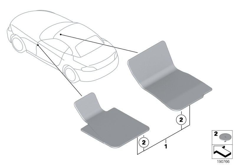 Floor mats velours