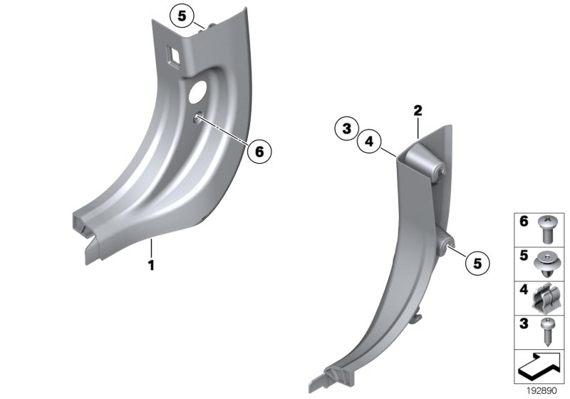Trim panel leg room