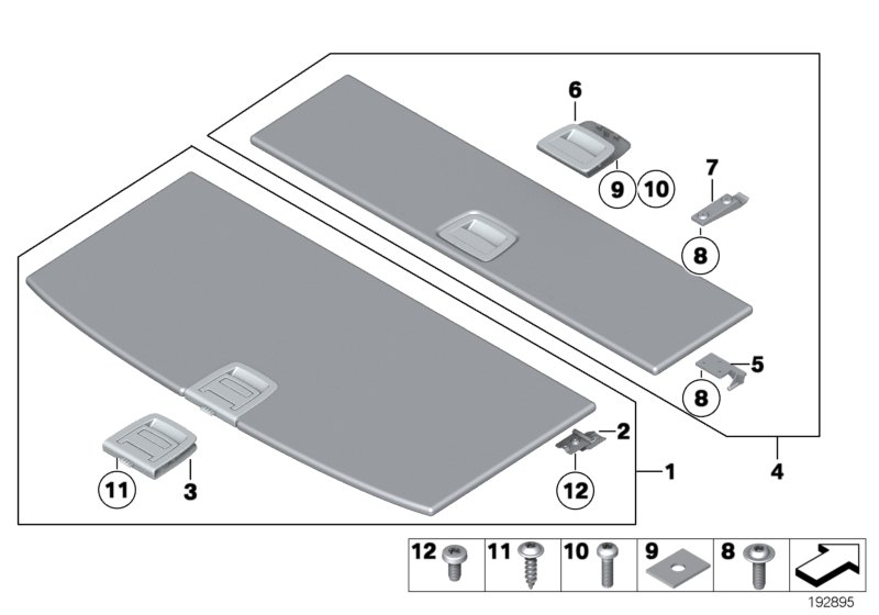 Trim panel, trunk floor
