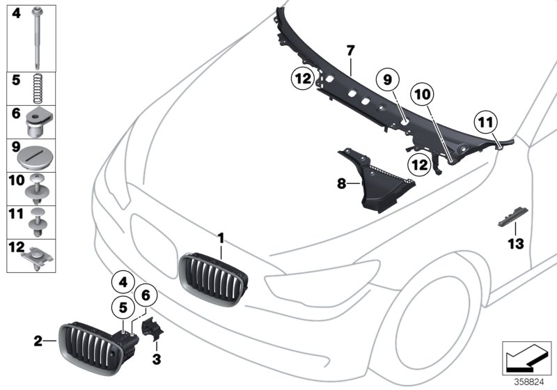 exterior trim / grille