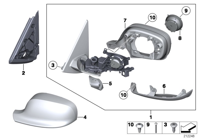 Exterior mirror (S760A)