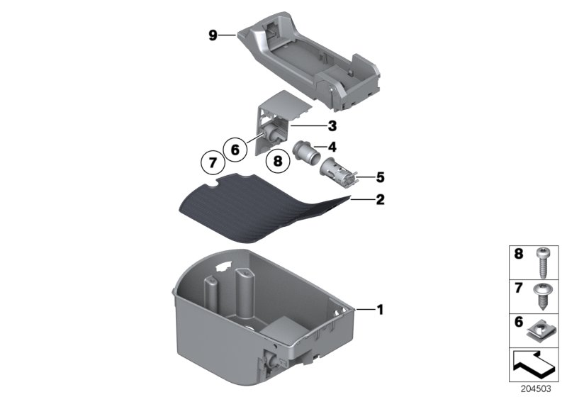 Storage compartment, centre console