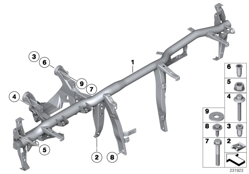 Carrier instrument panel