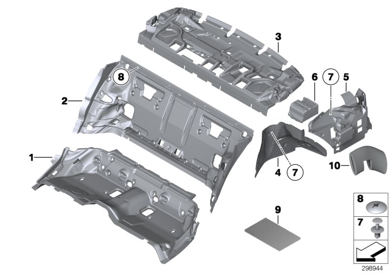 Sound insulating rear