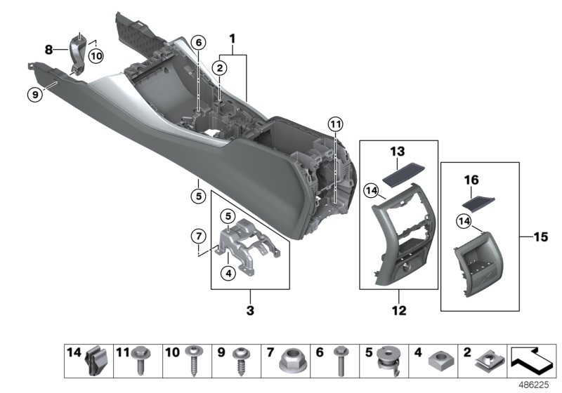 Centre console