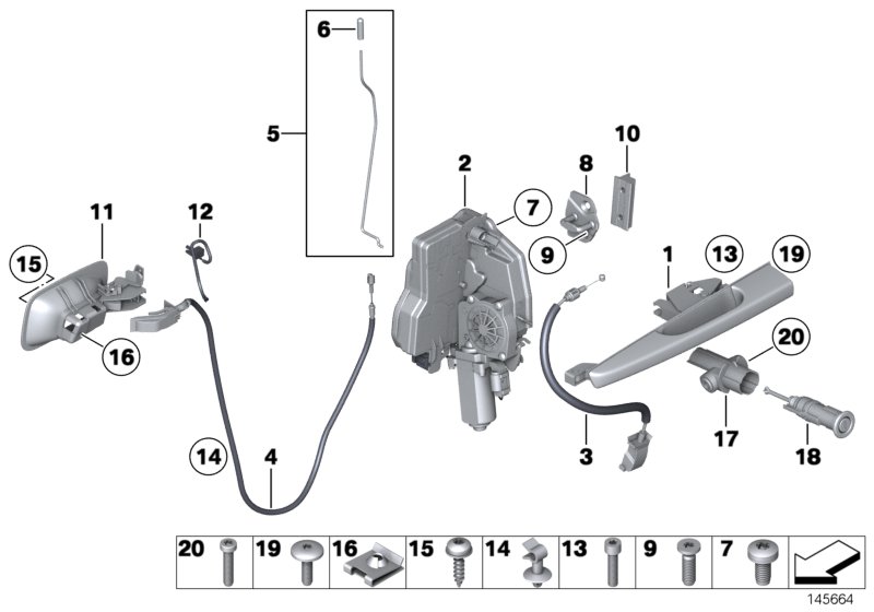 Front door control/door lock