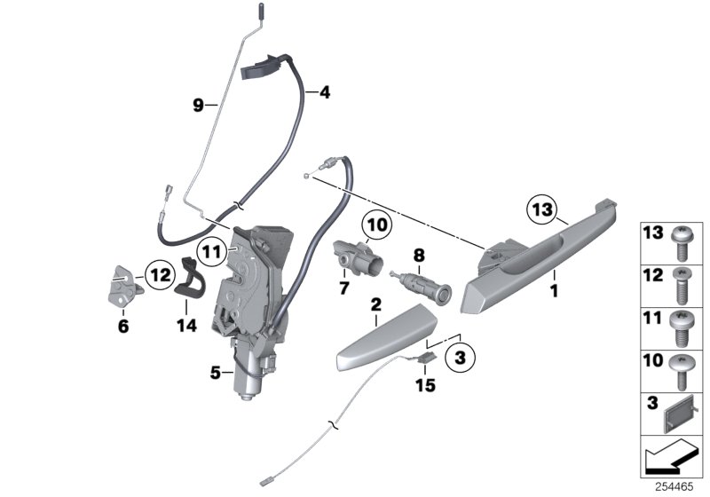 Front door control/door lock