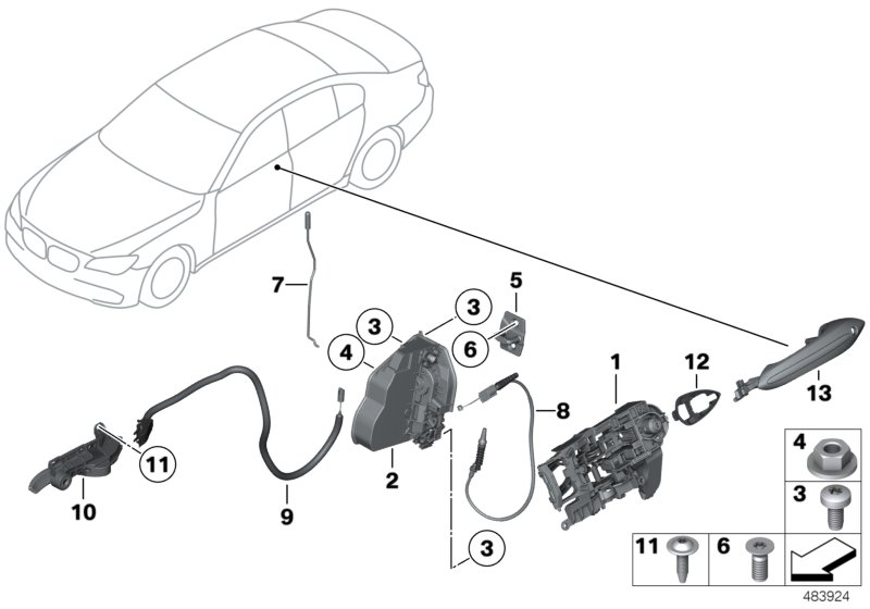 Front door control/door lock