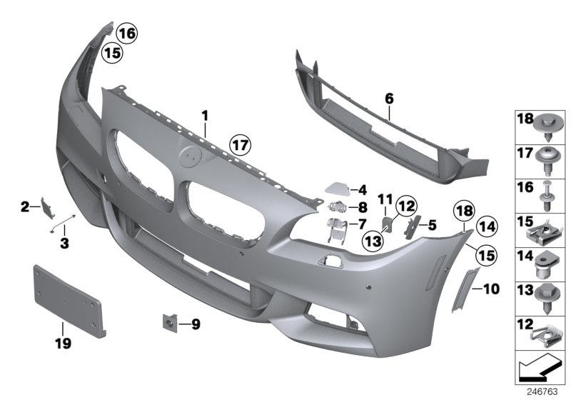 M trim panel, front