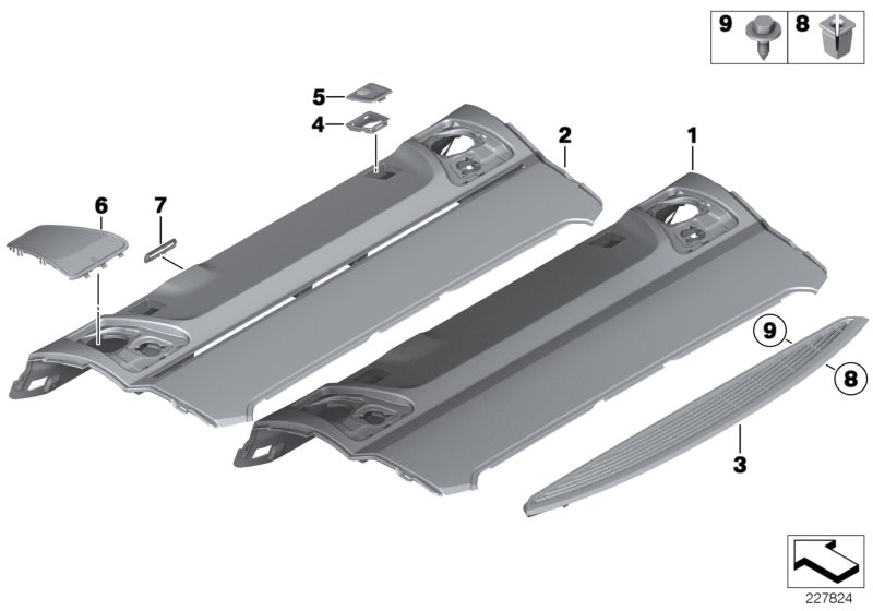 Rear window shelf