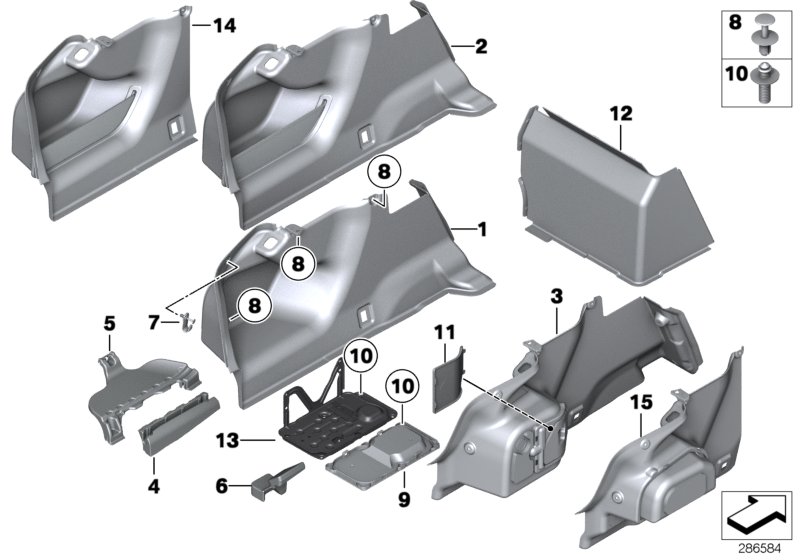 Trunk trim panel