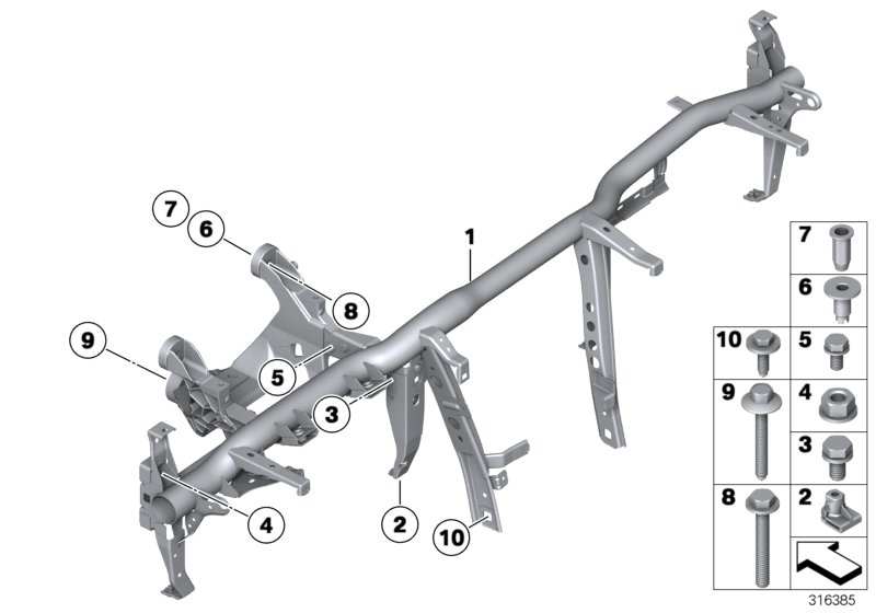 Carrier instrument panel