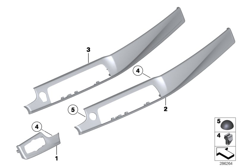 Decorative trims, instrument panel