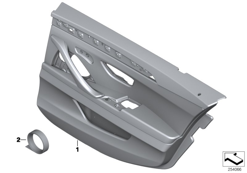 Door trim, rear